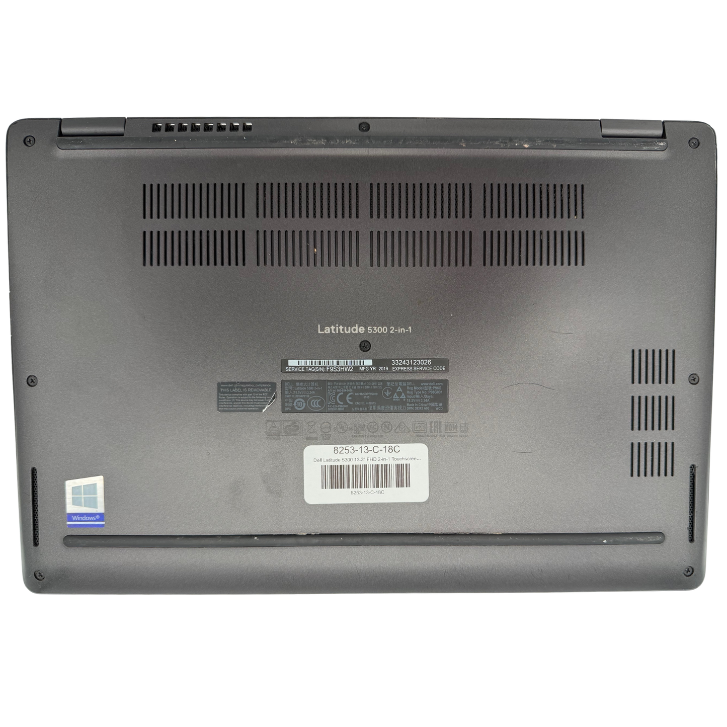 Dell Latitude 5300 13.3" FHD 2-in-1 Touchscreen Laptop - Intel Core i7-8665U/16GB RAM/256GB SSD/Windows 11