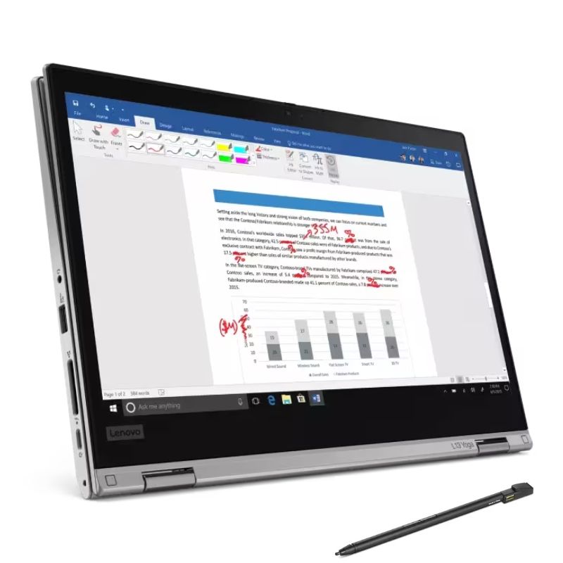 Lenovo ThinkPad L13 Yoga 13.3" FHD 2-in-1 Touchscreen Laptop - Intel Core i5-10210U/8GB RAM/256GB SSD/Windows 11