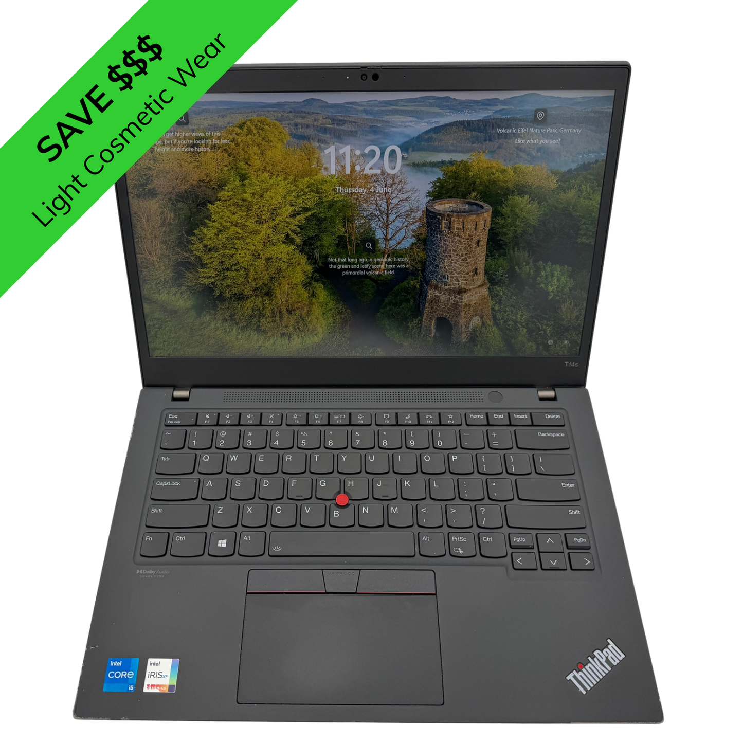 Lenovo ThinkPad T14s Gen2 14" FHD Laptop - Intel Core i5-1135G7/8GB RAM/256GB SSD/Windows 11