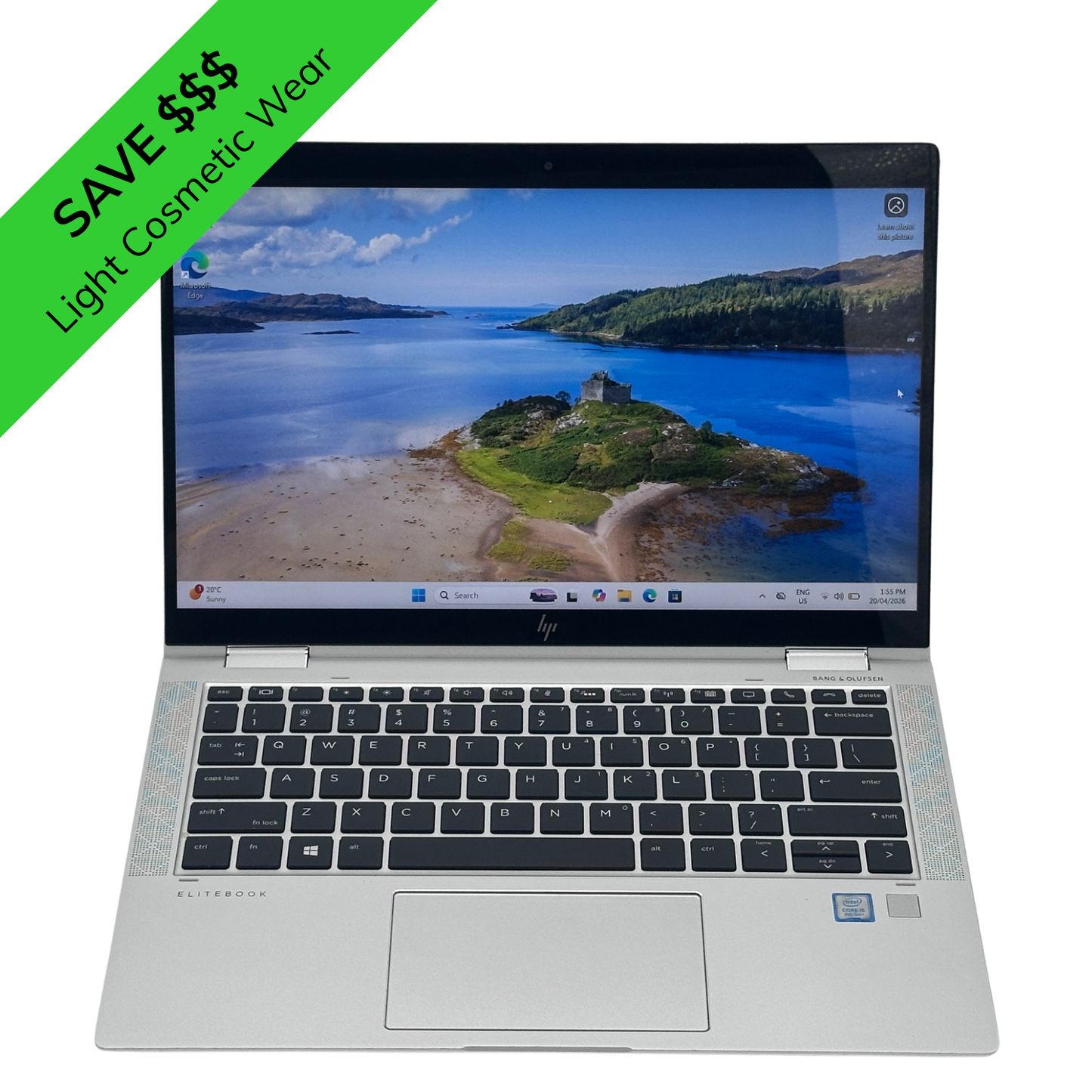 HP EliteBook x360 1030 G4 13.3" FHD 2-in-1 Touchscreen Laptop - Intel Core i5-8265U/8GB RAM/256GB SSD/Windows 11