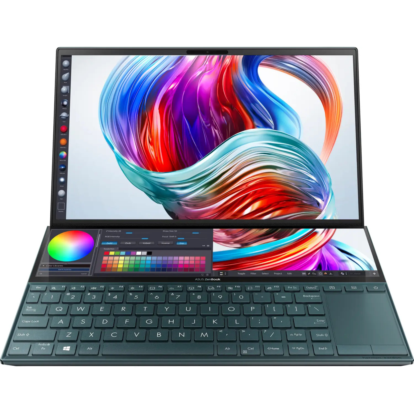 ASUS Zenbook Duo UX481FL 14" FHD Display + 12.6 Touchscreen Touch Pad Laptop - Intel Core i5-10210U/8GB RAM/512GB SSD/GeForce MX250/Windows 11
