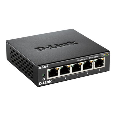 D-Link 5-Port Gigabit Desktop Switch (DGS-105)