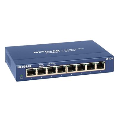 D-Link ProSAFE 8-Port Gigabit Desktop Switch (GS108)
