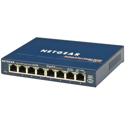 D-Link ProSAFE 8-Port Gigabit Desktop Switch (GS108)