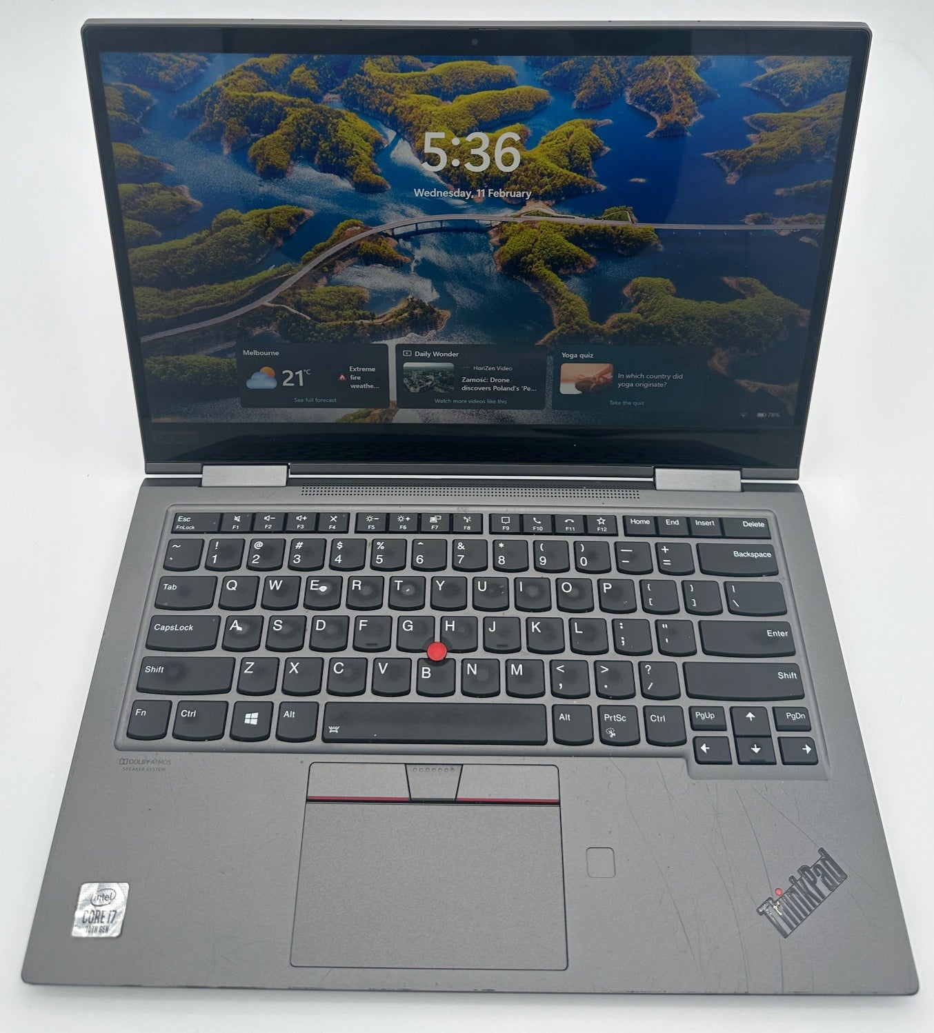 Lenovo ThinkPad X1 Yoga Gen5 14" FHD 2-in-1 Touchscreen Laptop - Intel Core i7-10510U/16GB RAM/256GB SSD/Stylus Pen/Windows 11